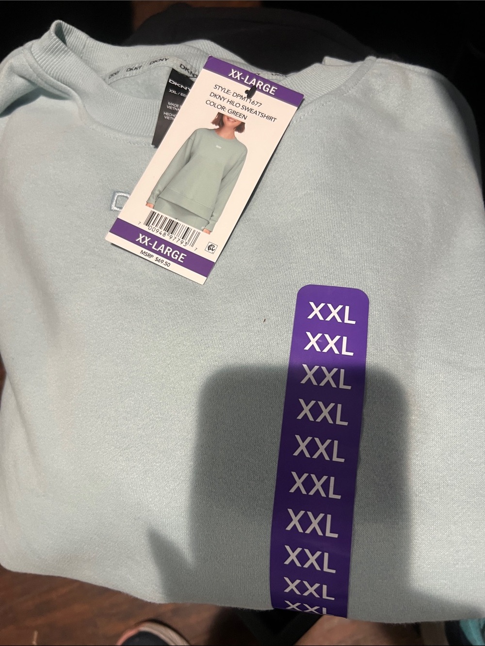 Dkny Light blueCrewneck Sweatshirt